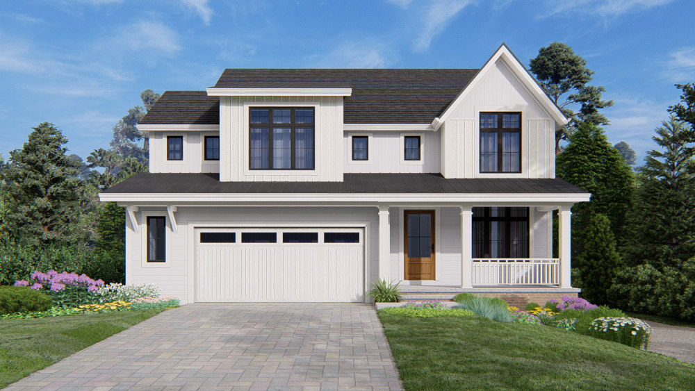 3D Render of custom home to be built | Platinum Builders